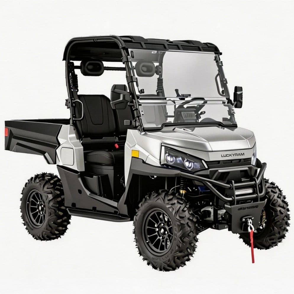 Remolque eléctrico UTV 1000kg del motor de CA 10KW 4WD para el rancho de caza