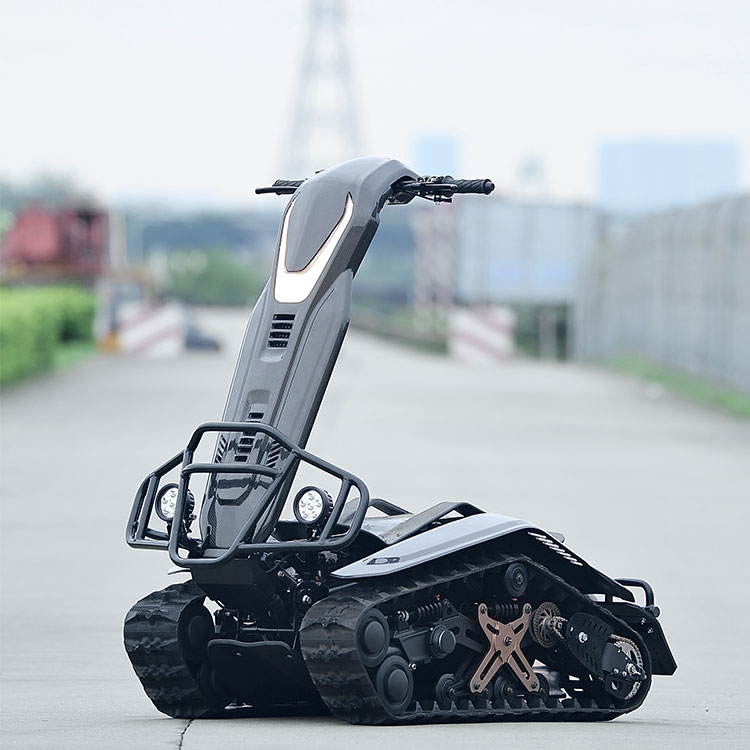 Moto de nieve eléctrica de 72 V con control deslizante de doble oruga