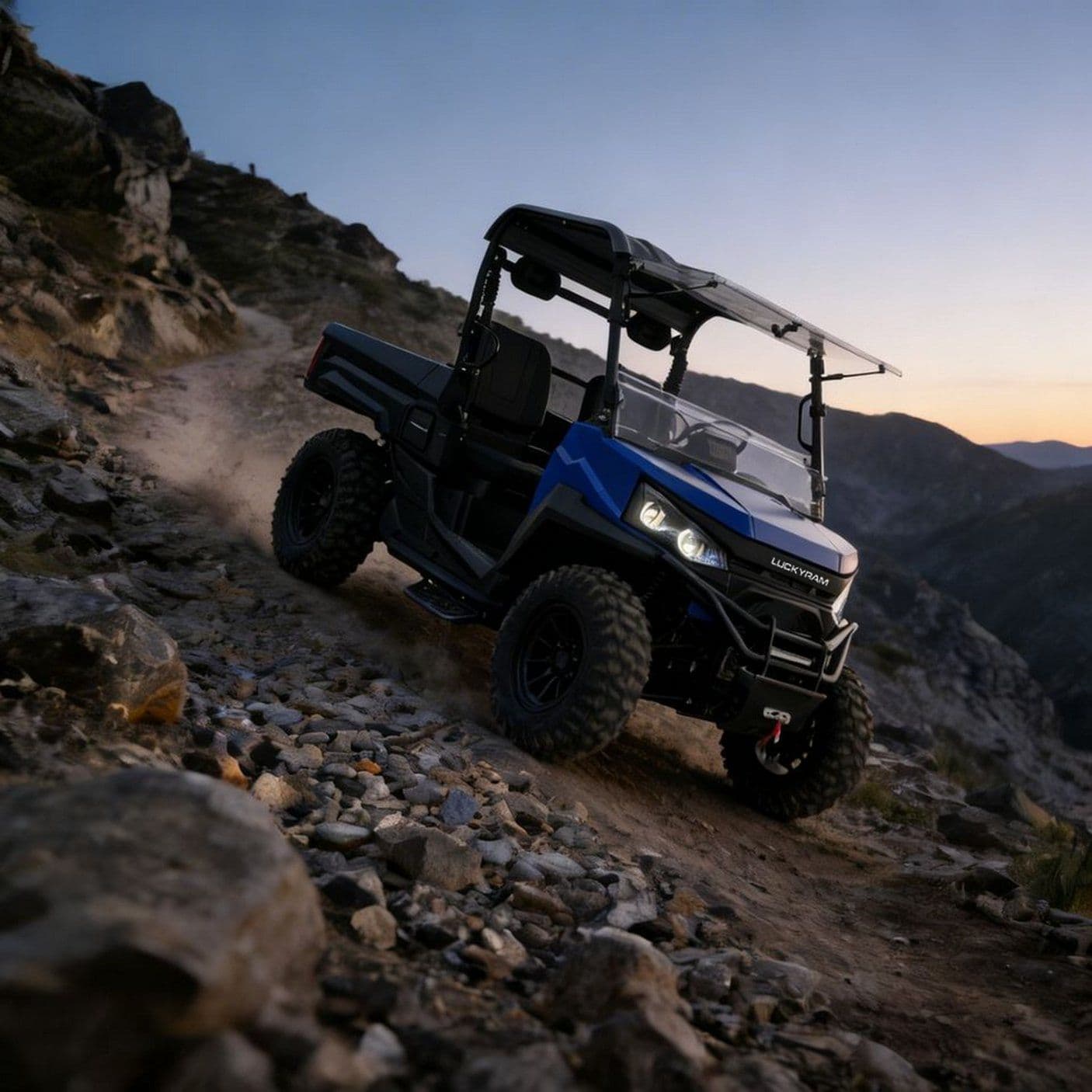 73.6V UTV eléctrico 4WD EPS que dirige la potencia máxima de 20KW para la caza