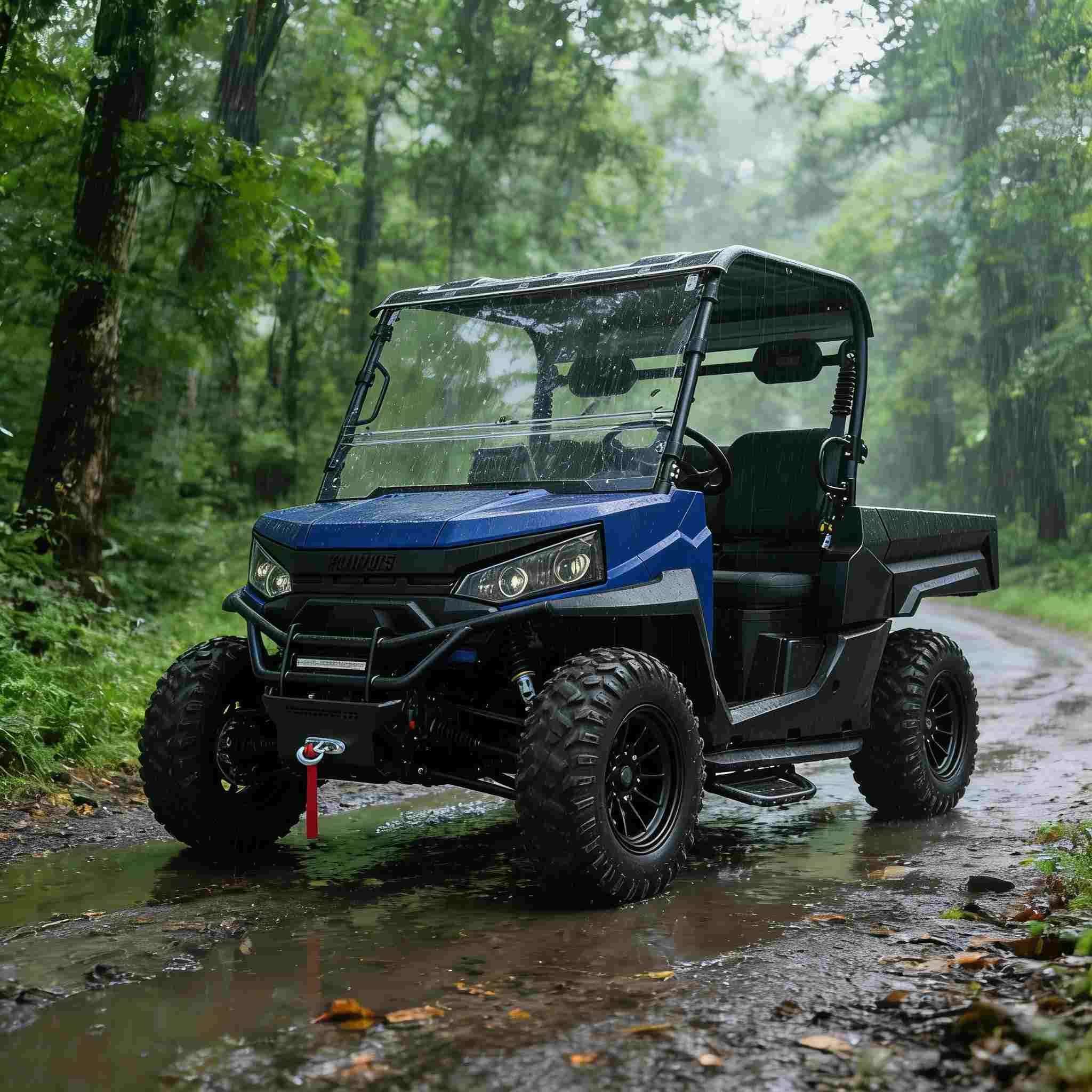 UTV eléctrico 4WD para cazar remolque de potencia máxima de 20KW y 1000kg