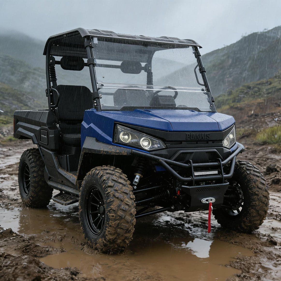 Sistema de arranque sin llave PKE, Motor de CA de 10KW, controlador eléctrico UTV 400A, alcance de 80-100km, 4WD