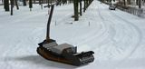 Potente transporte de nieve utilitario Snowfox Moto de nieve eléctrica para granjeros con orugas